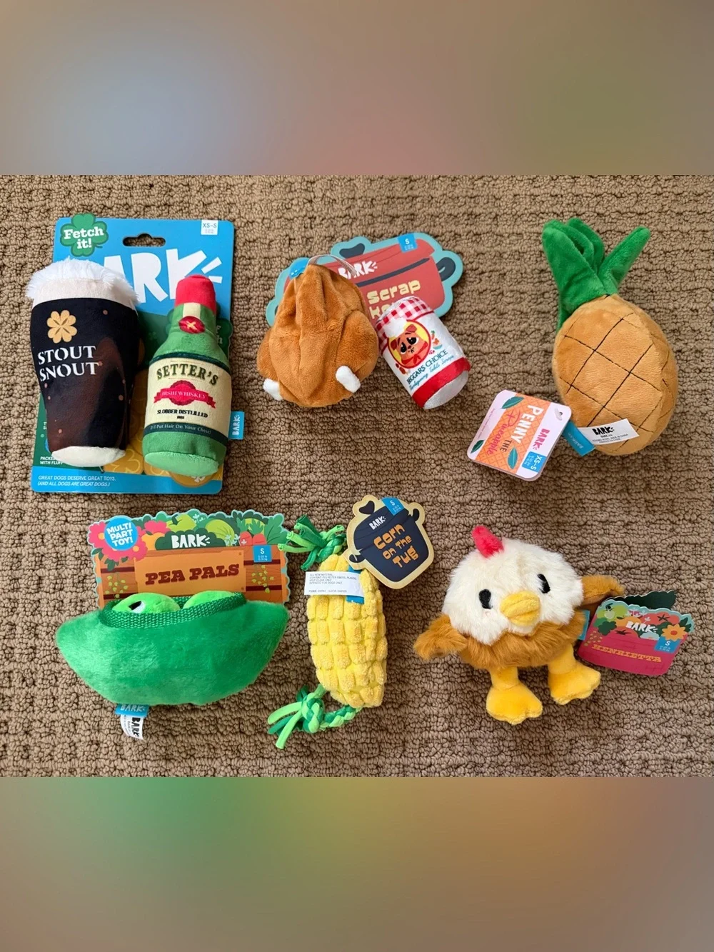 6 BARK Dog Toy Sets | New With Tags